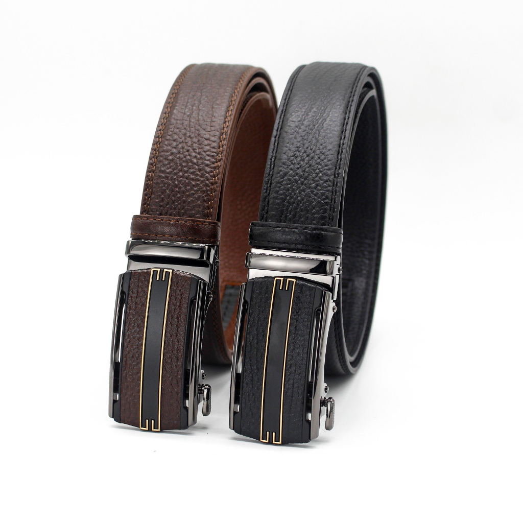 Thắt Lưng Nam Da Bò Hadada DHD202 Đen Nâu Kiểu Dáng Sang Trọng, Lịch Lãm