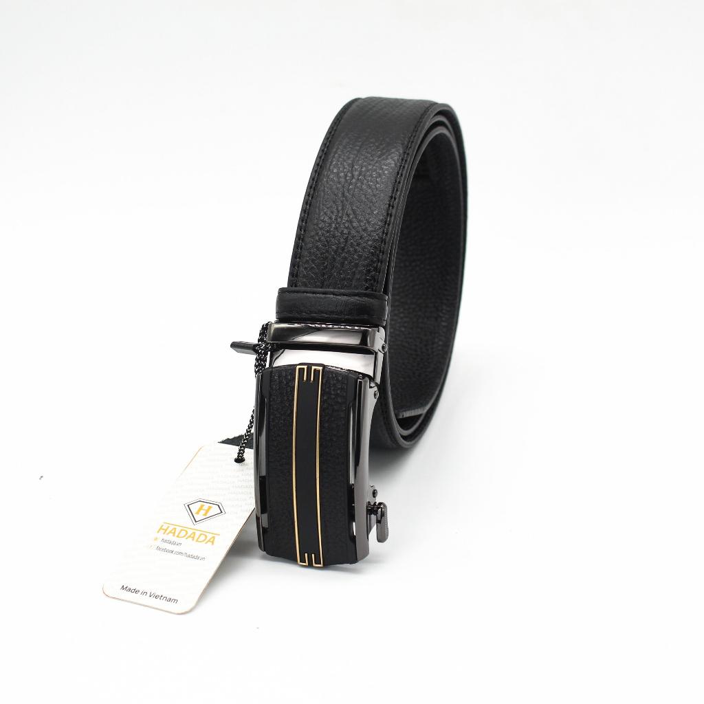 Thắt Lưng Nam Da Bò Hadada DHD202 Đen Nâu Kiểu Dáng Sang Trọng, Lịch Lãm