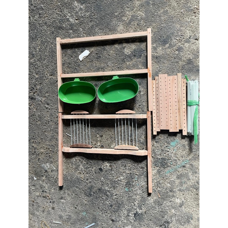 Khung lồng tắm đôi tự giáp.tắm chim mào,mi,choè, khướu..tắm lửa thì bỏ vách ngăn là ok.