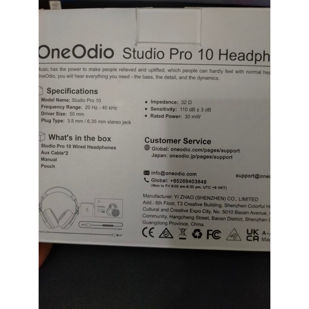 Tai nghe OneOdio studio pro 10