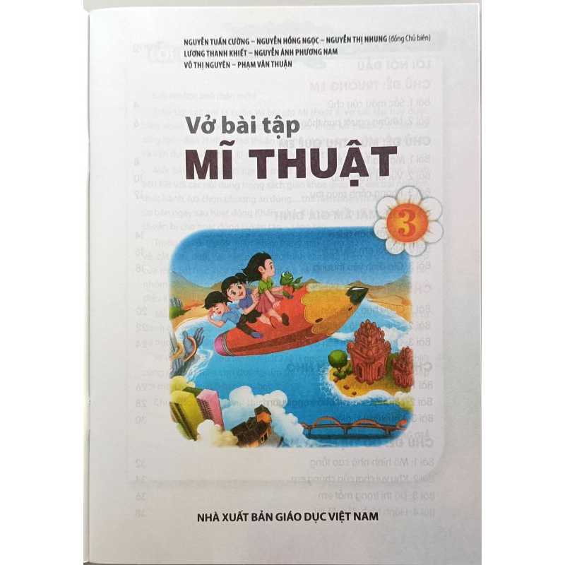 VBT Mĩ Thuật lớp 3 và Bìa bao
