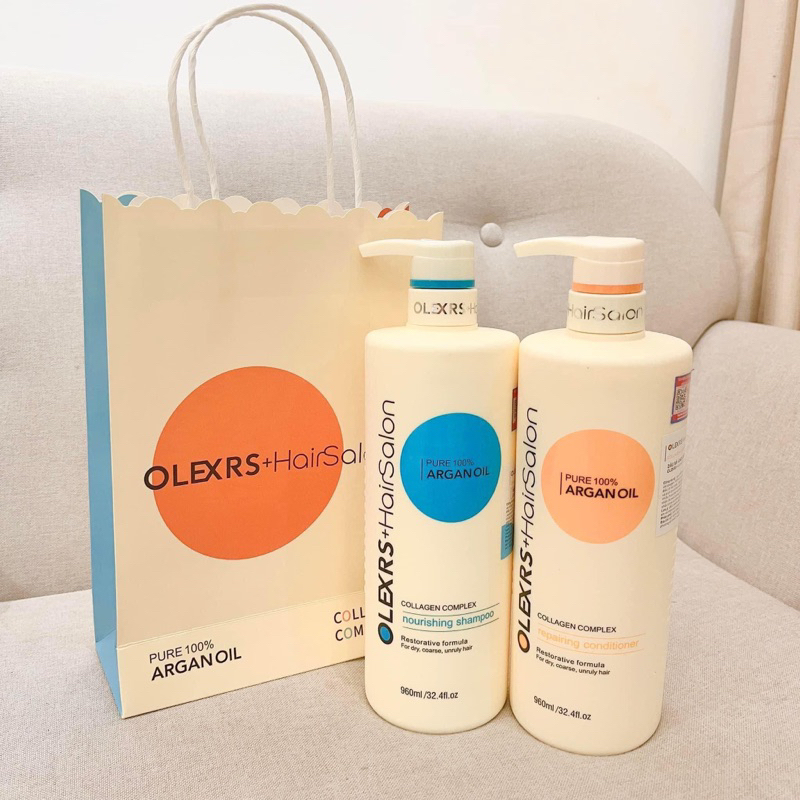 Cặp Gội Xả Olexrs Hair Salon Chăm Tóc Tóc Mềm Mượt