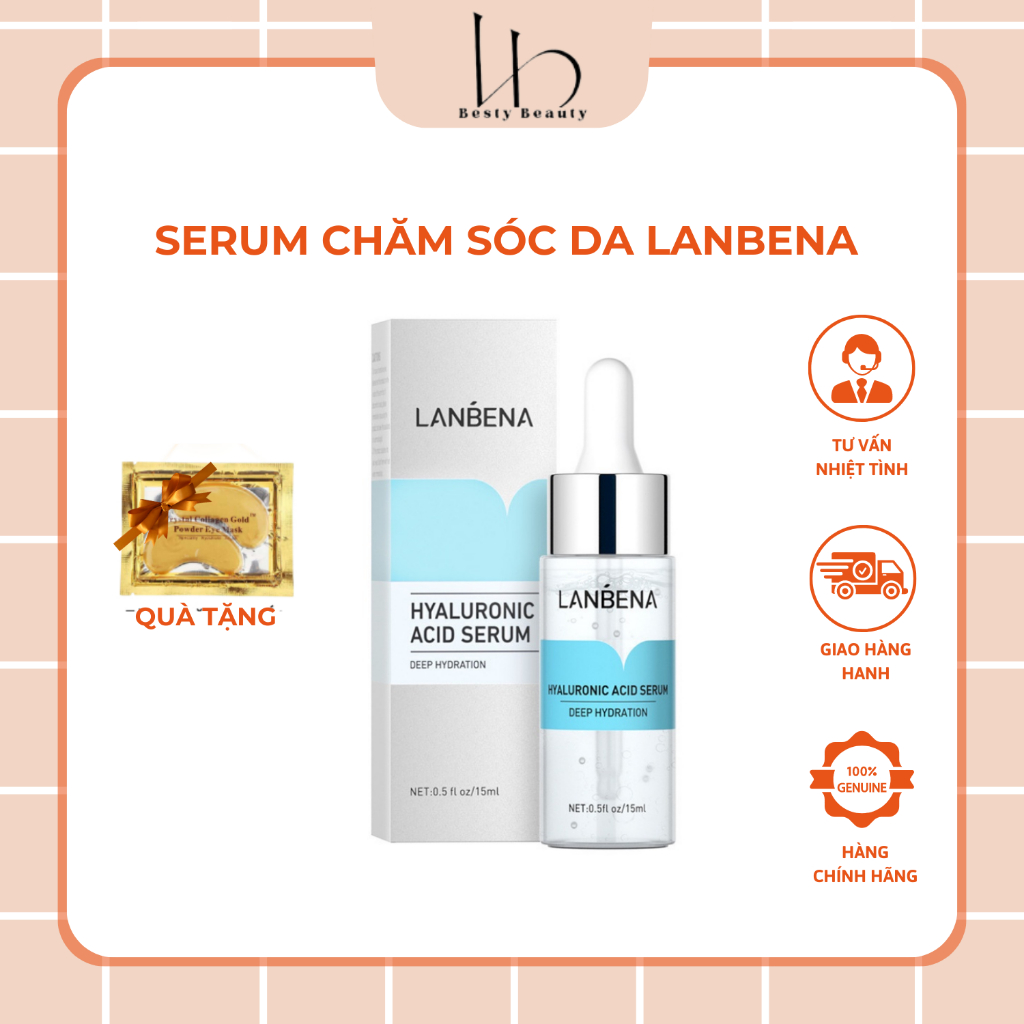 Serum Chăm Sóc Da LANBENA Hoạt Chất Đồi Mồi Lanbena, Trắng Da, Xóa Mờ Nám, Tàn Nhang, Chống Nếp Nhăn, Lão Hóa Da 15ml