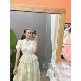 Sét tơ tiểu thư vintage siêu xinh