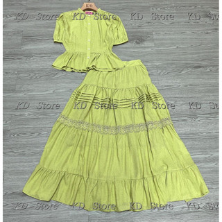 Sét tơ tiểu thư vintage siêu xinh