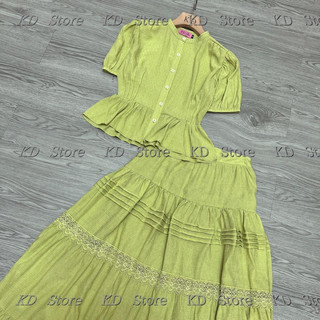 Sét tơ tiểu thư vintage siêu xinh