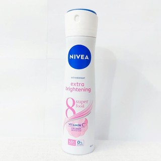 Xịt khử mùi Nivea Extra Brightening Trắng mịn mờ thâm chai 150ml