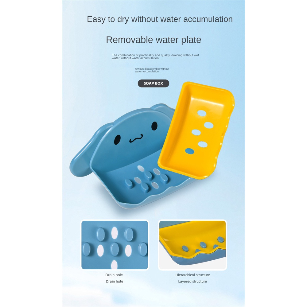 Giá Đỡ Xà Phòng Hình Cún Gắn Tường Tiện Dụng