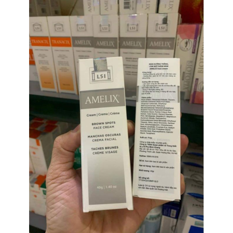 Kem dưỡng trắng AMELIX Face cream mờ thâm nám tàn nhang 40g