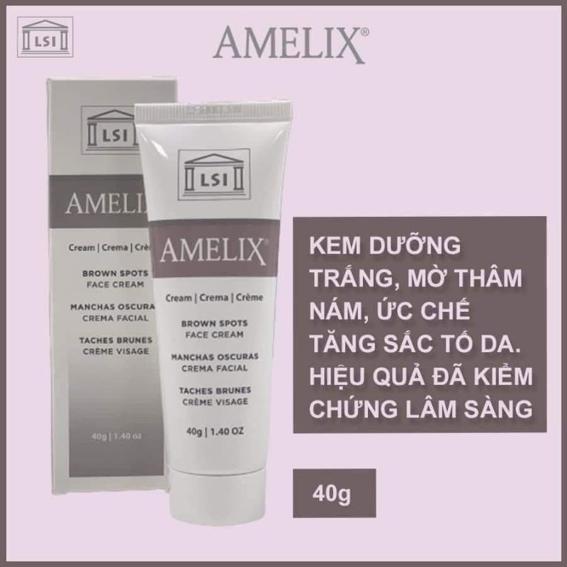 Kem dưỡng trắng AMELIX Face cream mờ thâm nám tàn nhang 40g