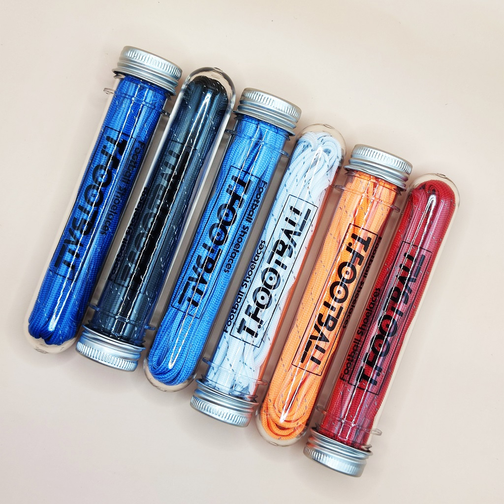 Dây Giày Đá Bóng 5mm T.FOOTBALL Reflective 3M Phản Quang Chuống Tuột Có Hộp Đi Kèm