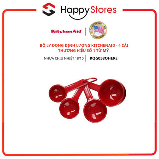 Bộ Ly Đong Định Lượng Màu Đỏ 4 Cái KITCHENAID thương hiệu từ Mỹ