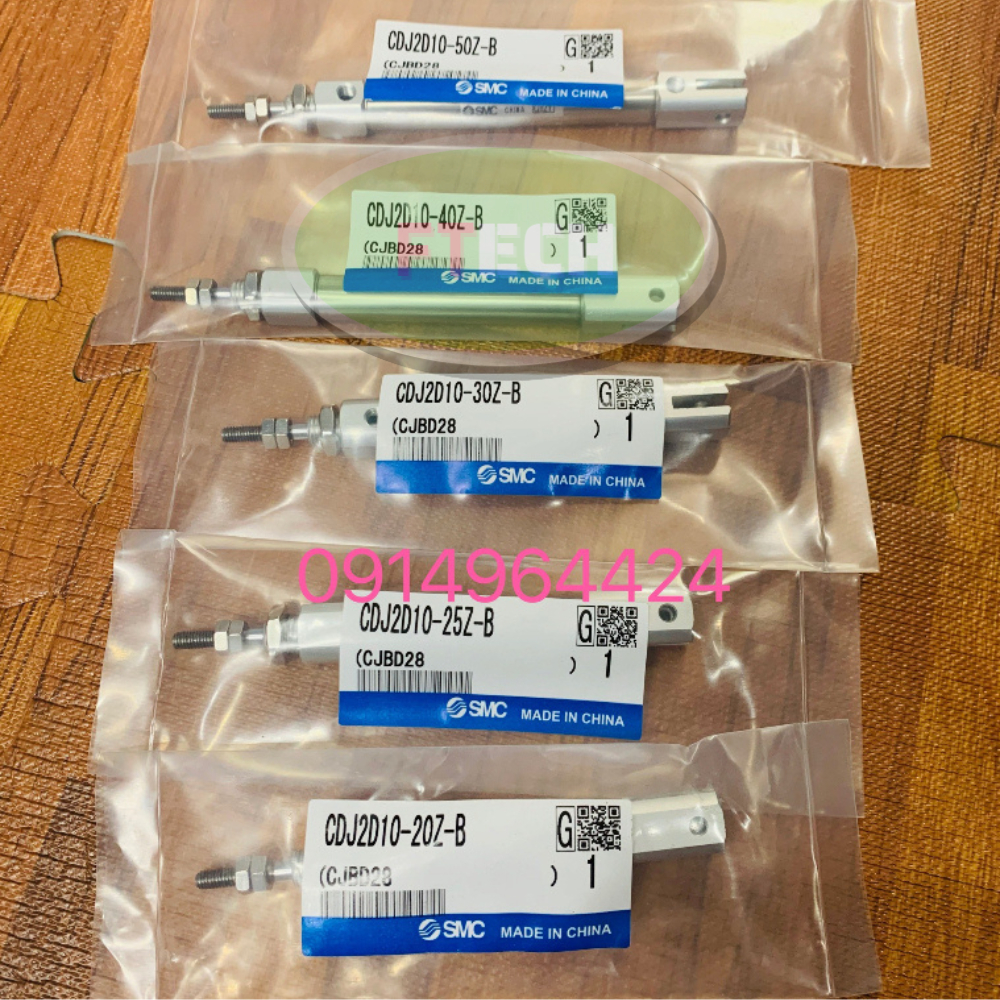 Xy Lanh Khí Nén Tròn Mini CDJ2D10-20Z/25Z/30Z/40Z/50Z-B