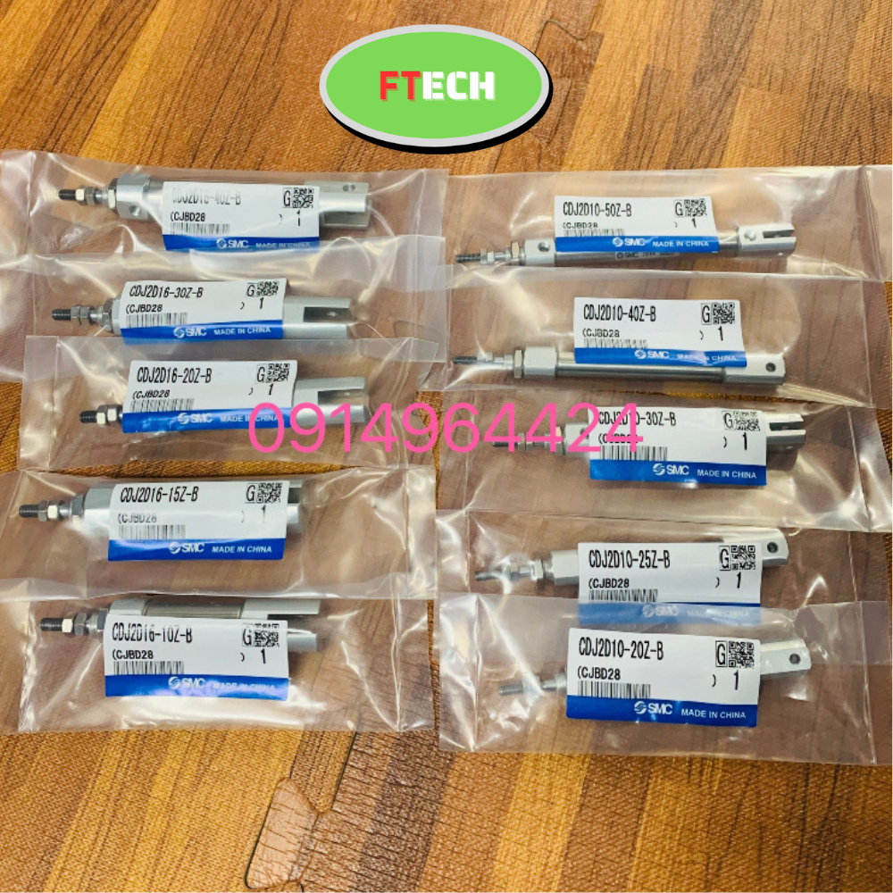 Xy Lanh Khí Nén Tròn Mini CDJ2D10-20Z/25Z/30Z/40Z/50Z-B