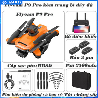 PIycam Drone Camera P9 - Mini fLycam với Camera kép 4k, Cảm biến chống va chạm trên không, Camera Drone,Camera bay