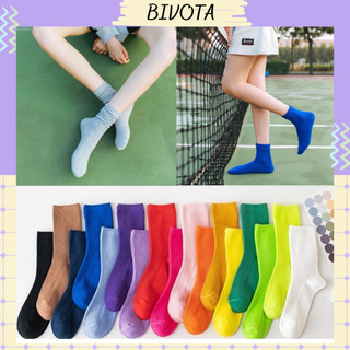 Tất cố cao Bivota Vớ Nữ Nhún Cổ Cao Phong Cách Vintage Hàn Quốc TN11