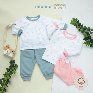 Bộ Sơ Sinh Dài Tay, Nút Vai MIOMIO - Hoạ Tiết Thỏ, Mèo Mây cho  Bé Trai, Bé Gái (Từ 0-24 tháng), Vải Cotton
