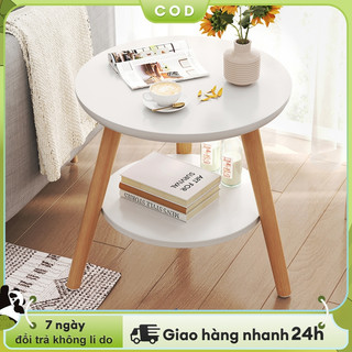 Woodland bàn trà sofa 2 mặt bàn chân tròn bàn sofa chân gỗ và bàn gấp gọn