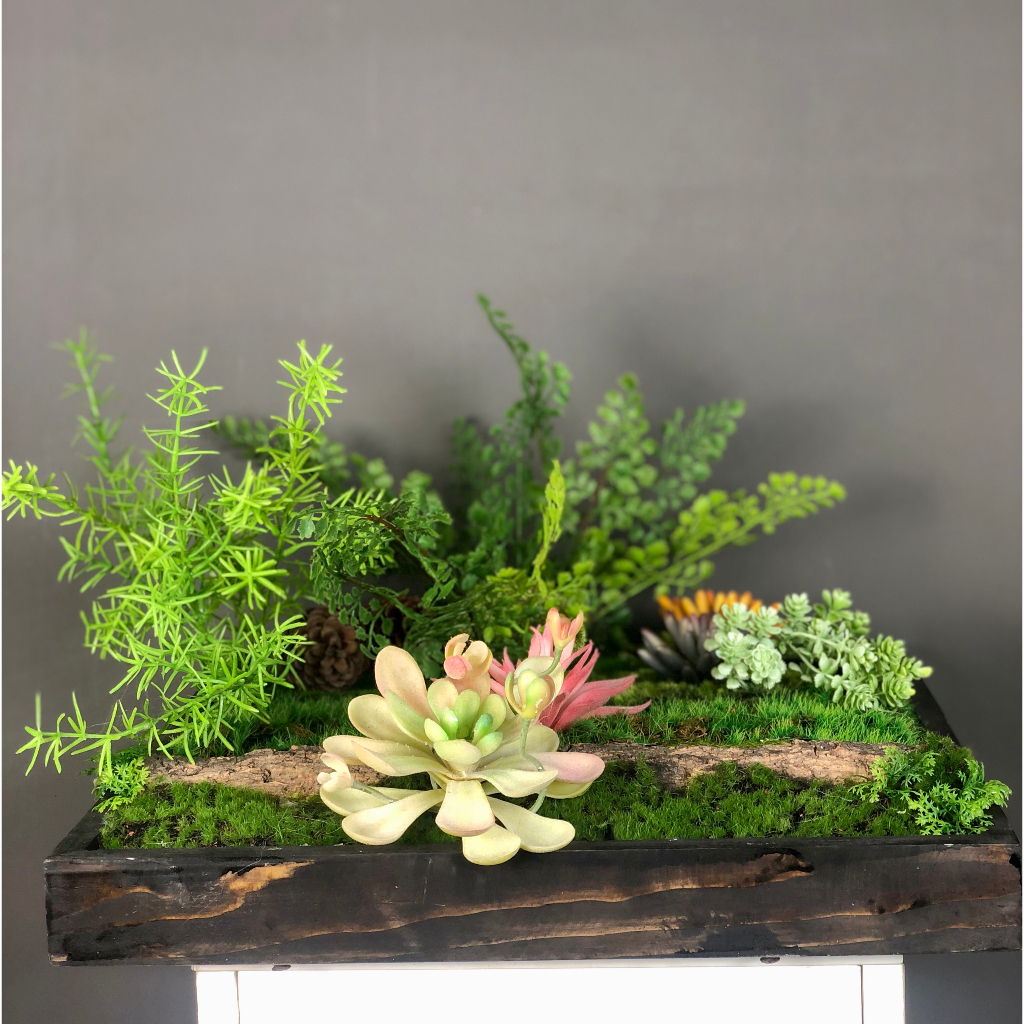 Tranh cây giả vuông 40cm