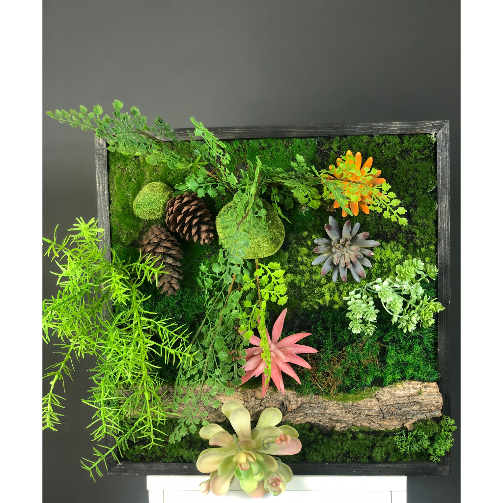 Tranh cây giả vuông 40cm