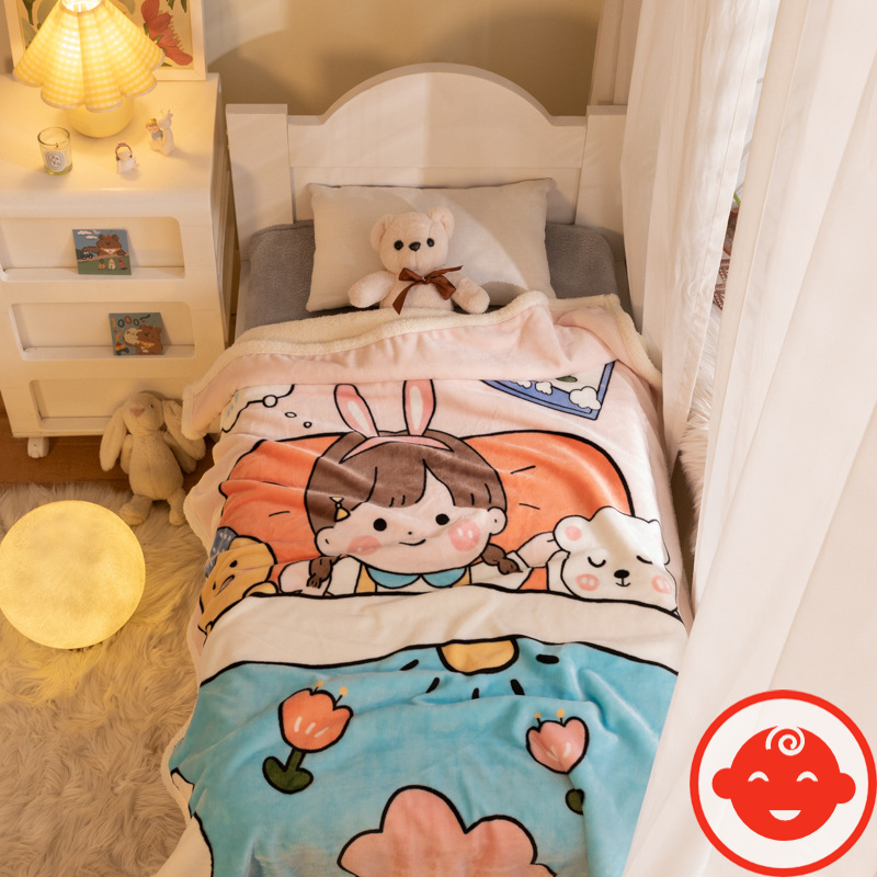 Chăn lông cừu LOẠI DÀY ÊM ẤM MỀM MẠI cho bé