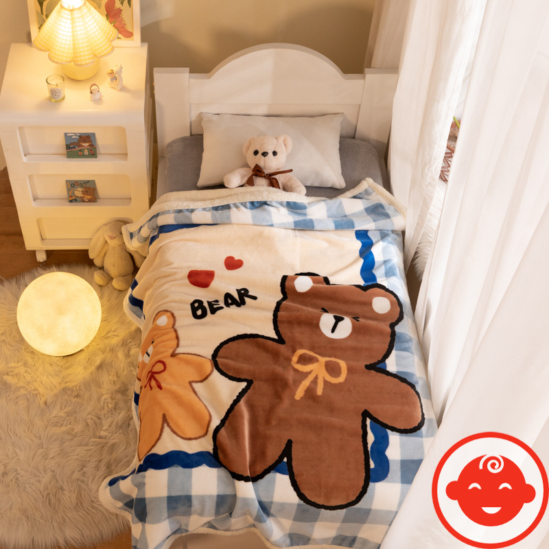 Chăn lông cừu LOẠI DÀY ÊM ẤM MỀM MẠI cho bé