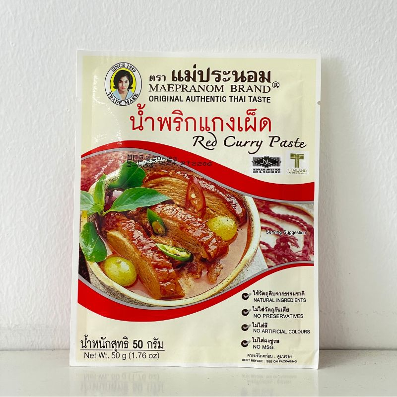 Bột Gia Vị Cà Ri Xanh Green Curry Paste Mae Pranom Thailand, gói 50gr- Eufood nhập khẩu chính hãng
