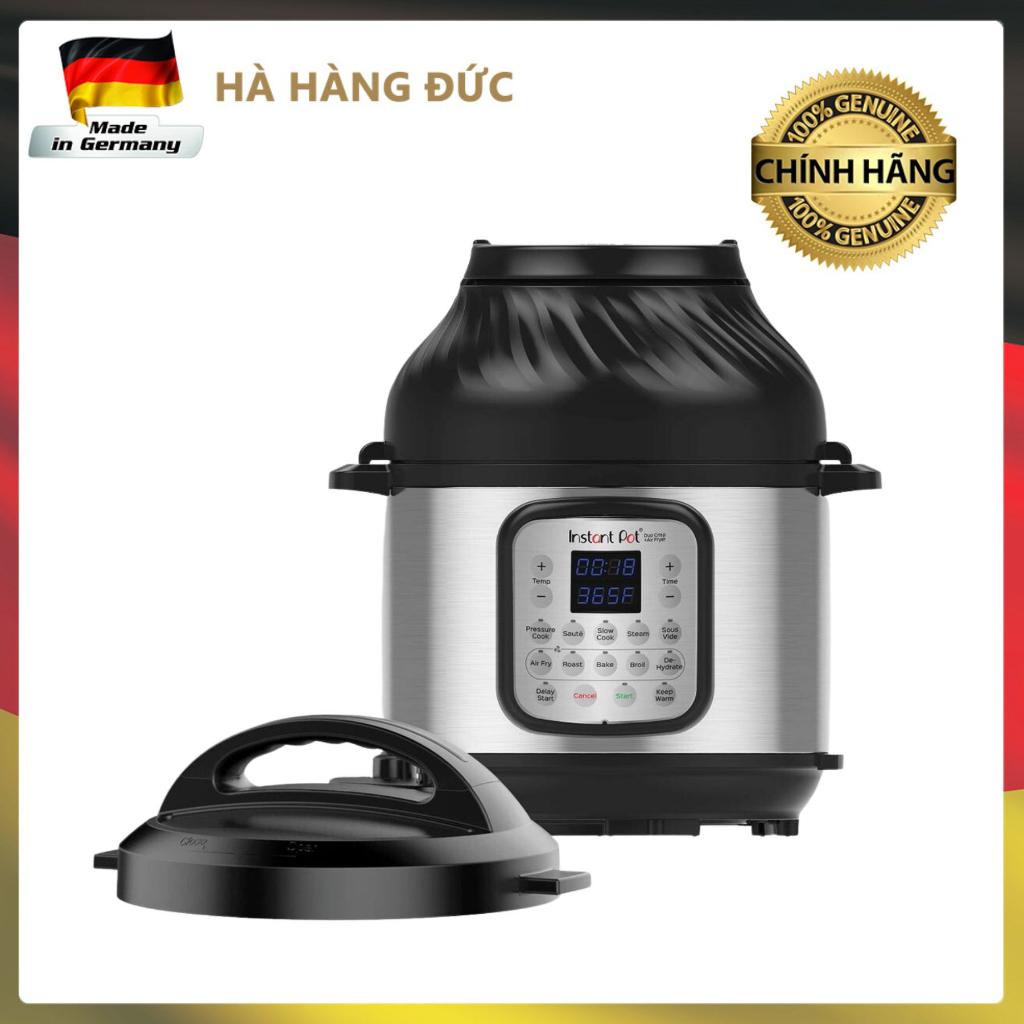 Nồi đa năng Instant Pot Duo Crisp + Air Fryer 11in1 -8L, hàng công ty
