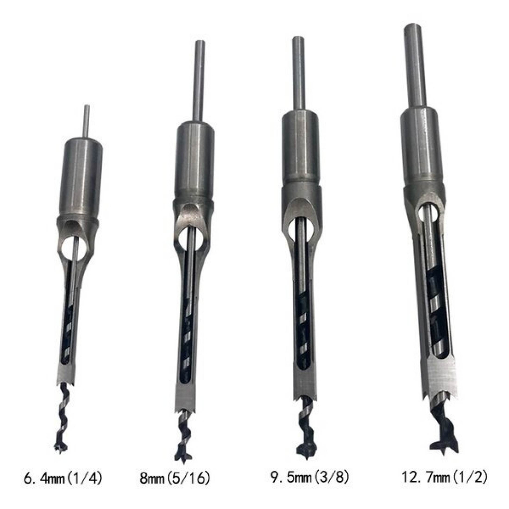 🔥FREESHIP🔥 Mũi khoan đục lỗ vuông tạo mộng trên gỗ 6.4 - 12.7mm
