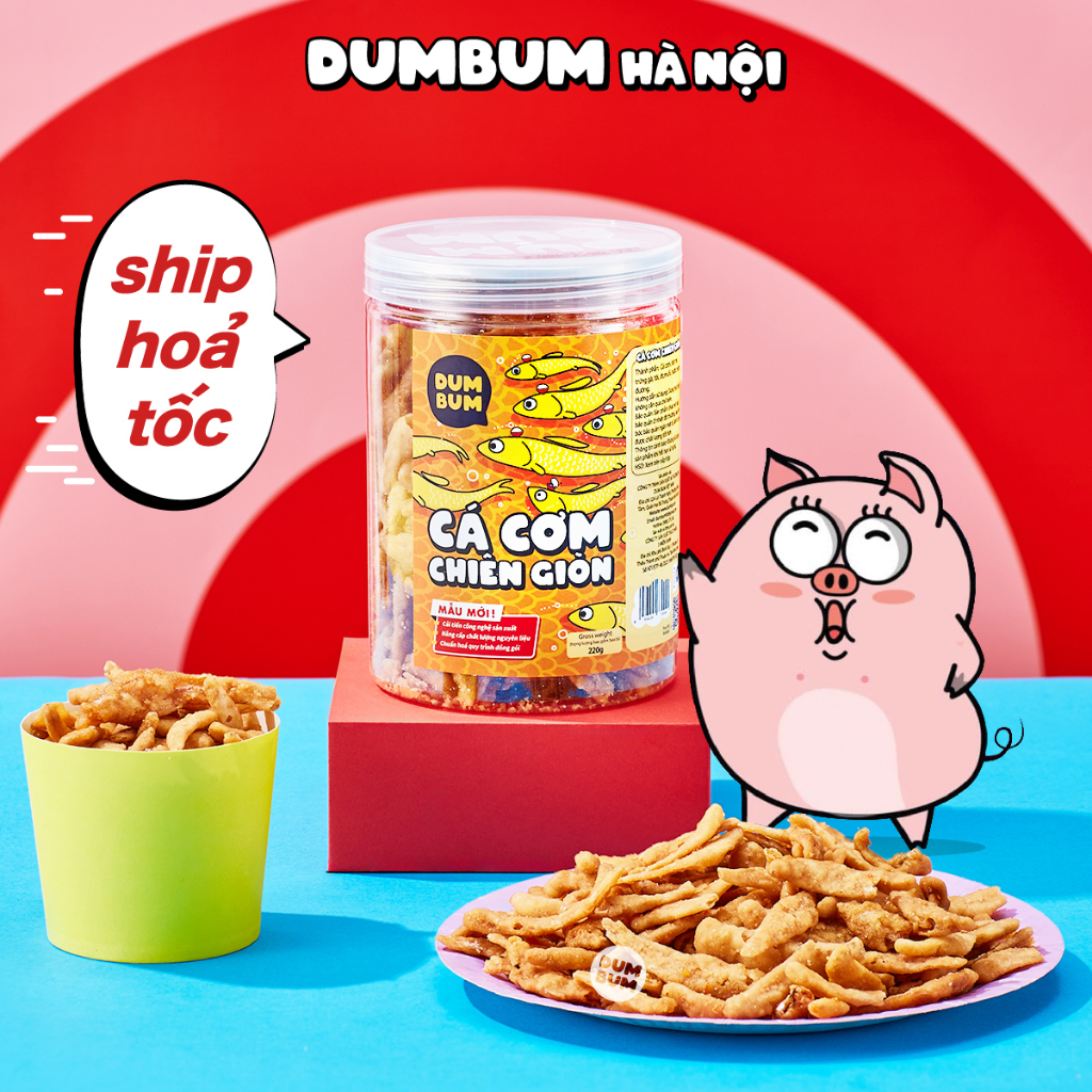 Cá cơm chiên giòn DumBum 220g đồ ăn vặt Hà Nội