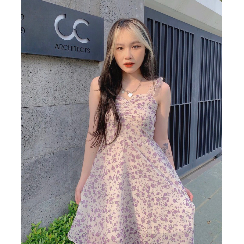 Váy 2 dây hoa nhí size S