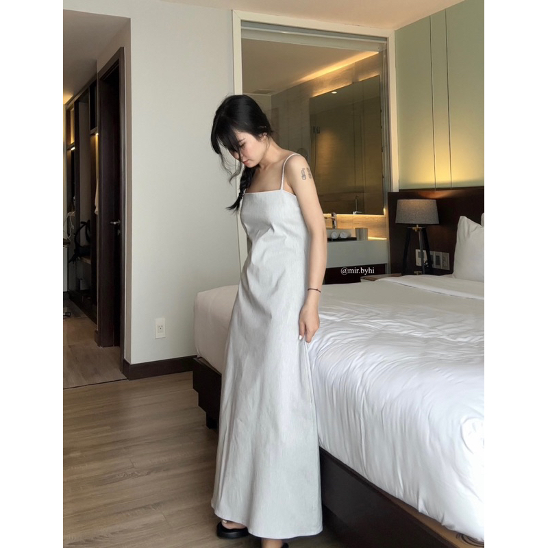 Đầm hai dây sọc | PIE DRESS | mir.byhi