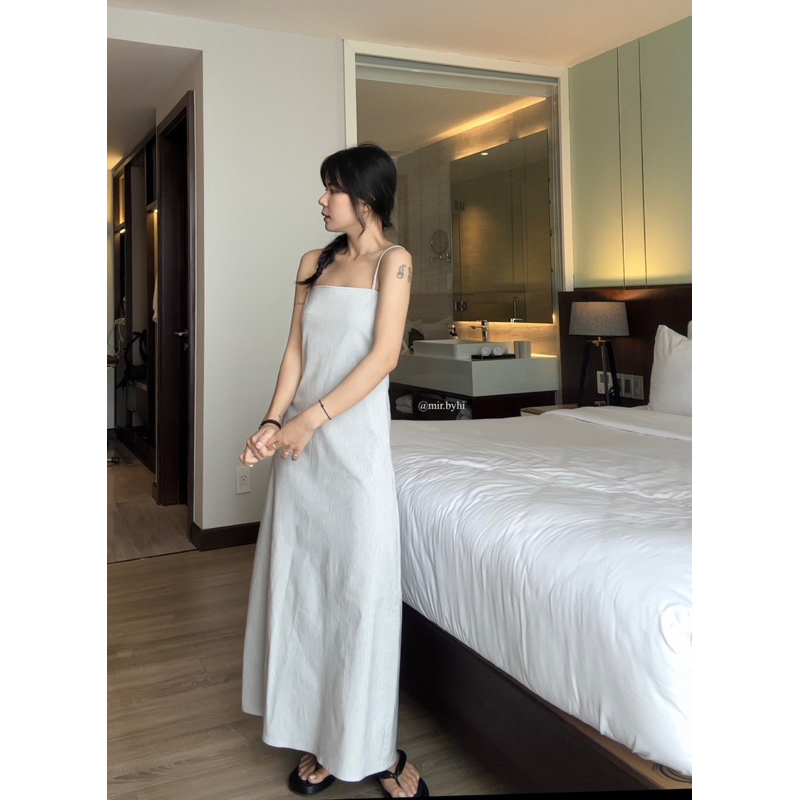 Đầm hai dây sọc | PIE DRESS | mir.byhi