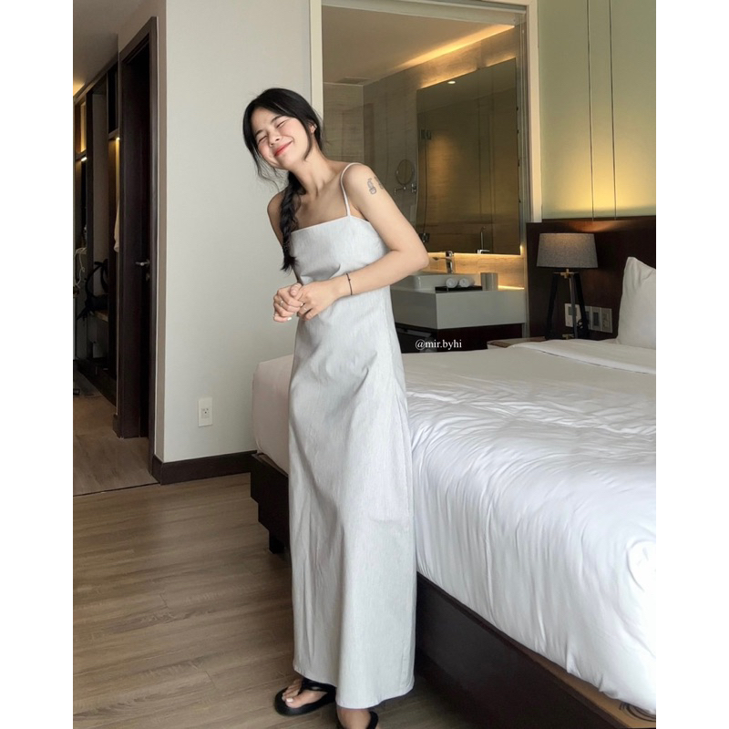 Đầm hai dây sọc | PIE DRESS | mir.byhi