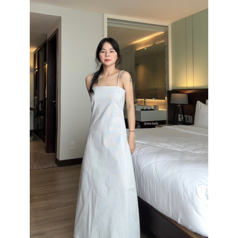 Đầm hai dây sọc | PIE DRESS | mir.byhi
