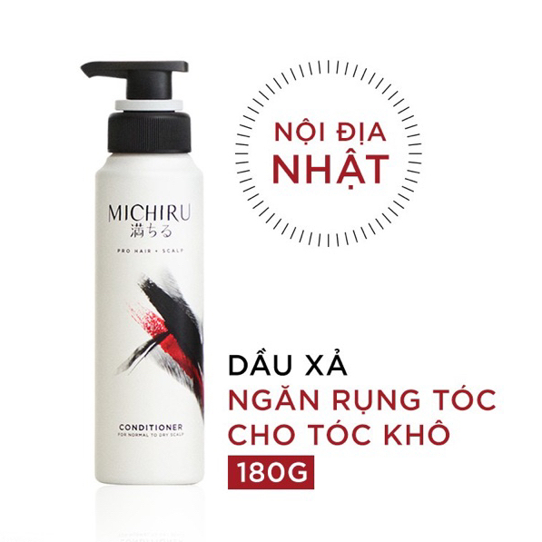 Dầu Xả Michiru Ngăn Gãy Rụng & Làm Dày Tóc 180g