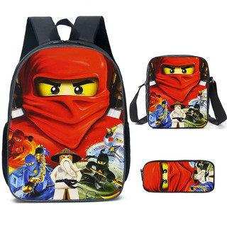 Ba lô Ninjago cho bé trai, Balo tiểu học cho bé trai, Ba lô 3 trong 1, Ba lô hàng giới hạn