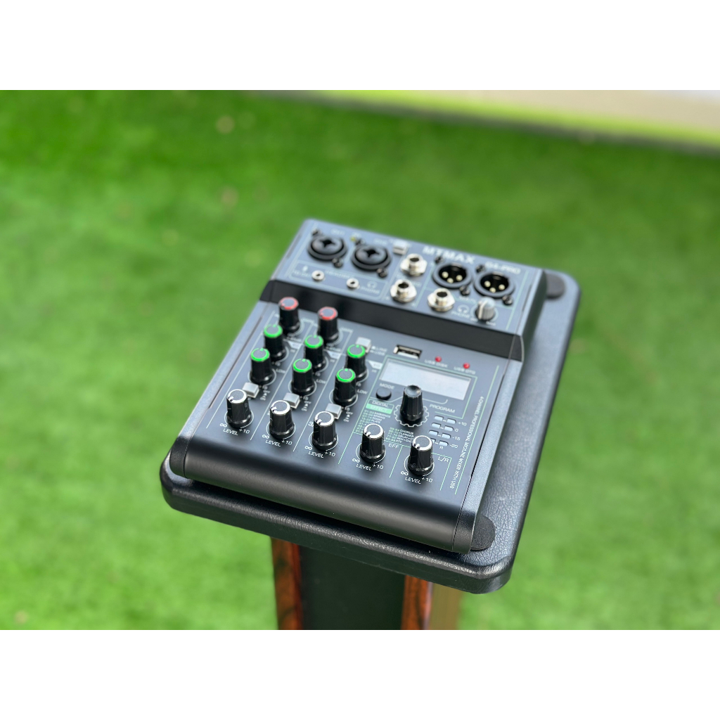 Mixer G4 mini 2022 - 88 chế độ vang, 3 kênh  - Tích hợp nguồn 48V dành cho micro thu âm karaoke live