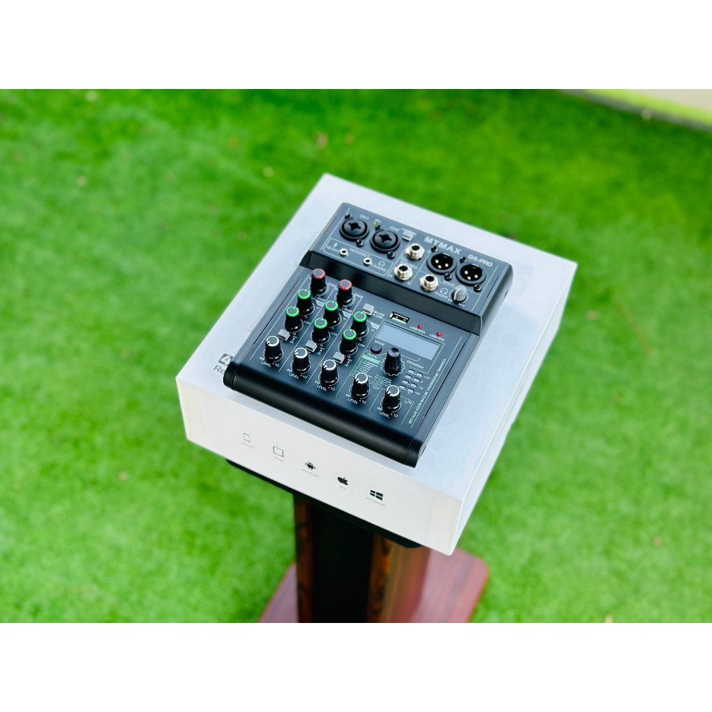 Mixer G4 mini 2022 - 88 chế độ vang, 3 kênh  - Tích hợp nguồn 48V dành cho micro thu âm karaoke live