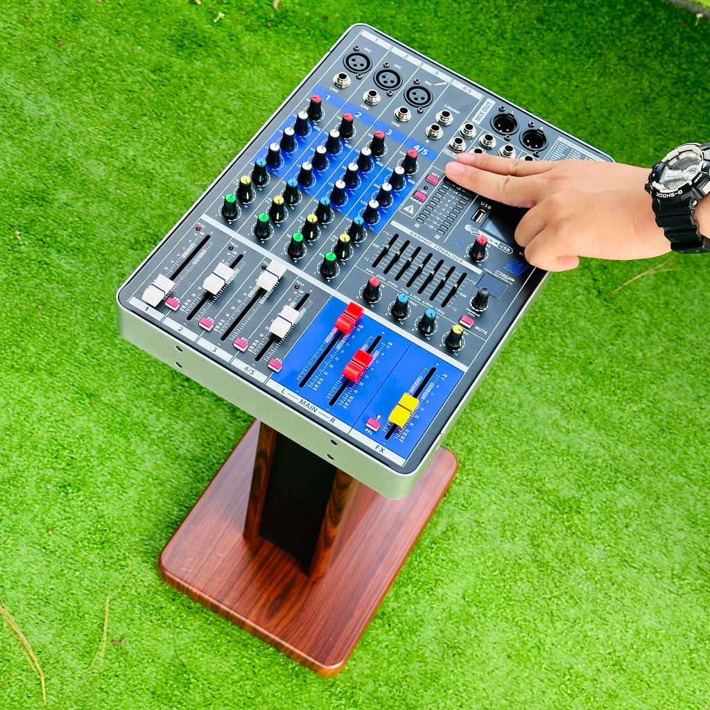 Bàn trộn âm thanh Mixer MAX68 PRO - 99 hiệu ứng vang âm thanh chuẩn phòng thu, hát karaoke gia đình, live stream