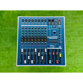 Mixer mtmax f10 max liền công suất cực khủng chuyên nghiệp tích hợp nhiều chức năng - kèm 2 micro uhf