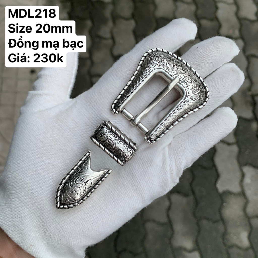 Mặt dây lưng Nam Nữ  size 20mm, mặt dây lưng vintage, mặt dây lưng 3 chi tết