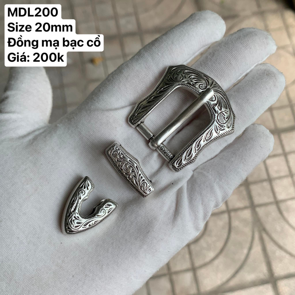 Mặt dây lưng Nam Nữ  size 20mm, mặt dây lưng vintage, mặt dây lưng 3 chi tết