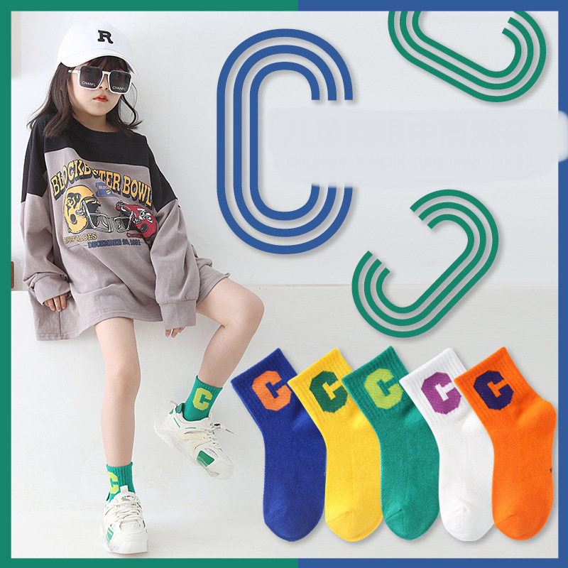 Set 5 đôi vớ cho bé trai hình khủng long dễ thương, tất trẻ em thoáng mát