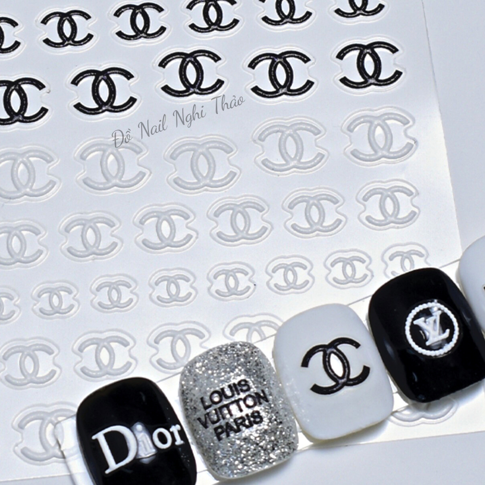 Sticker nail 5D thương hiệu trang trí móng NGHI THẢO