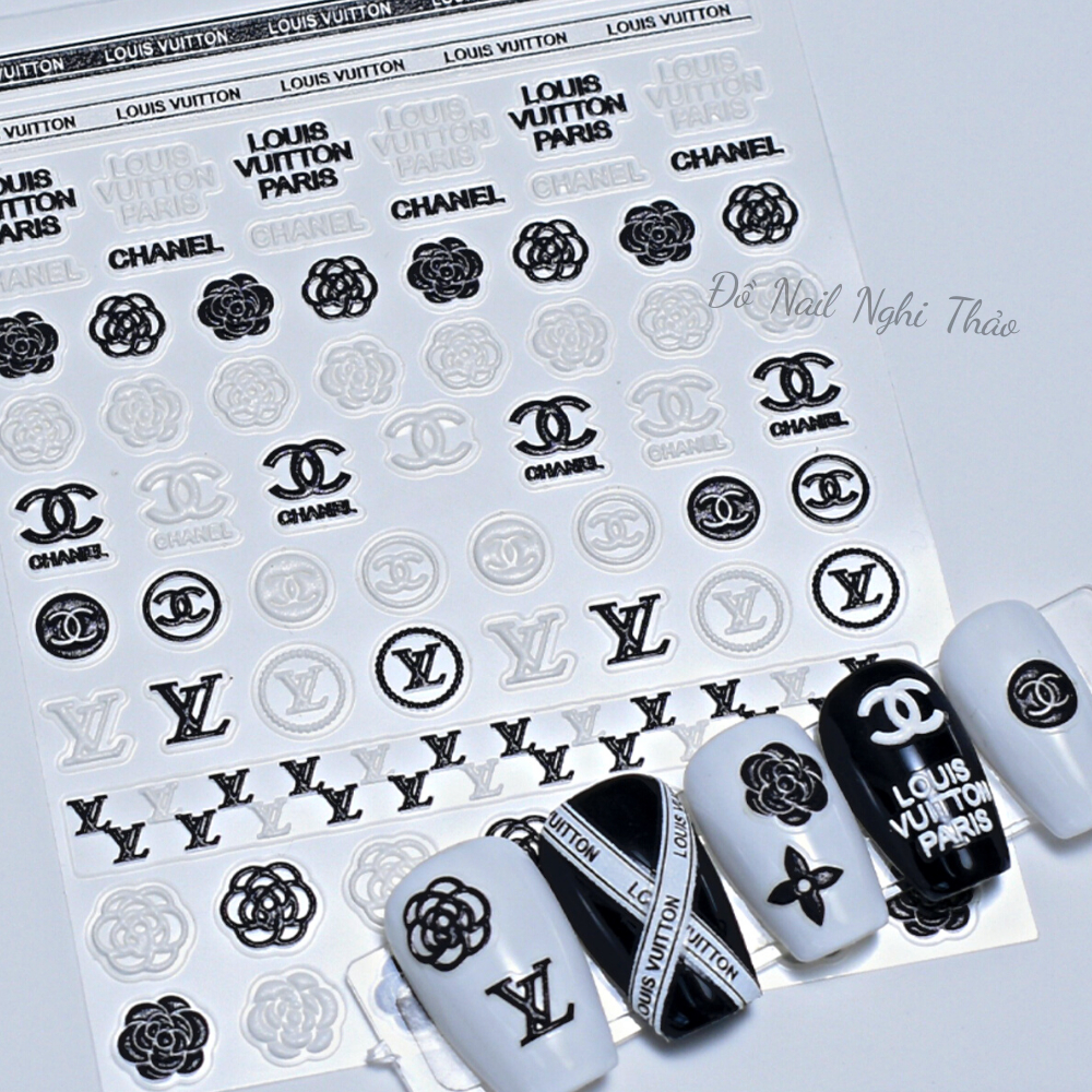 Sticker nail 5D thương hiệu trang trí móng NGHI THẢO