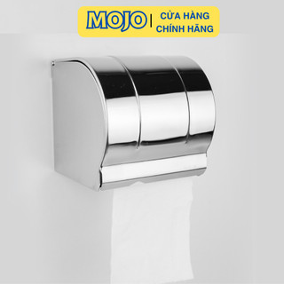 Hộp đựng giấy vệ sinh MOJO tròn cuộn nhỏ gắn tường inox sus304 lô giấy vệ sinh nhà tắm kín chống nước