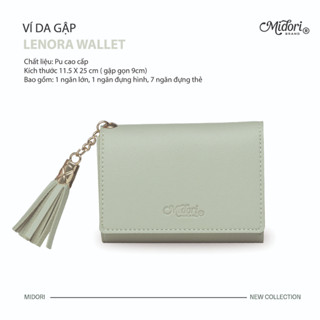 Ví Da Nữ Mini Cầm Tay LENORA Dáng Vuông Đựng Tiền Nhỏ Gọn Local Brand MIDORI STUDIO