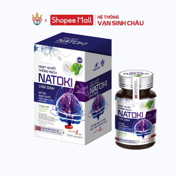 Bổ não Vasih P&B Natoki Vạn Sinh hộp lọ 30 viên