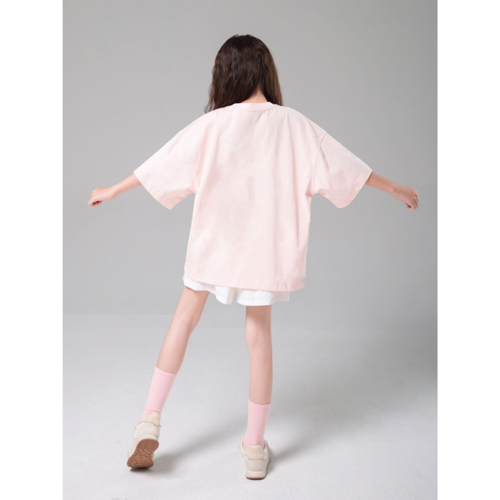 Áo thun bé gái Babylove áo ngắn tay chất cotton mềm mịn thoáng mát in Da đen Giàu Dễ thương Buồn cười